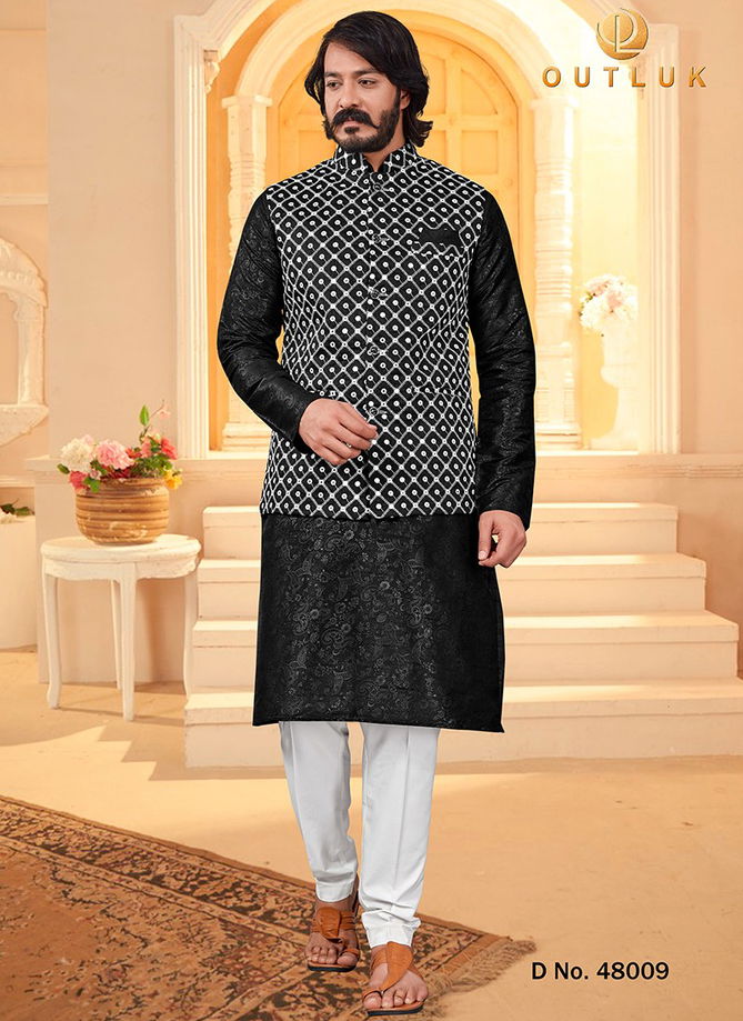 Outluk Vol 48 Party Wear Wholesale Kurta Pajama With Jacket Collection